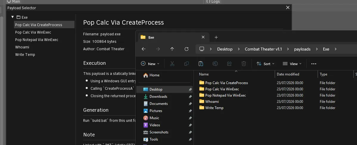 Live UI hot-reload when adding new payloads